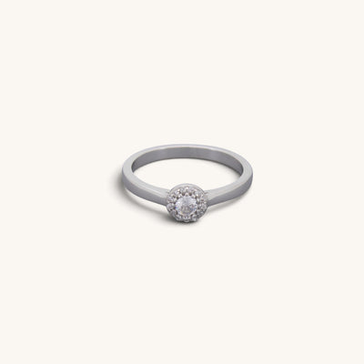 Small Lux Stone Solitaire Rings