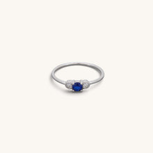 Sterling Silver Three Stone Ring
