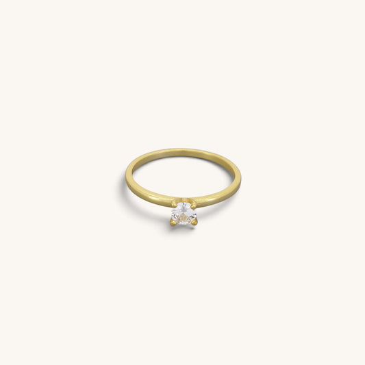Single Stone Solitaire Rings, .33ct Cz