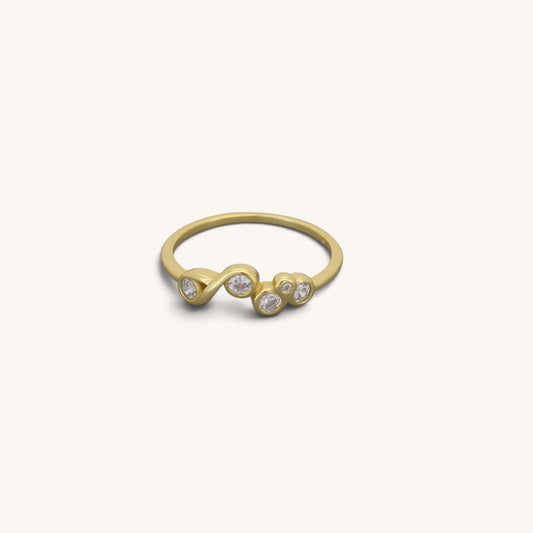 Irregular Cz Stones Rings