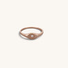 Star Single Cz Signet Rings