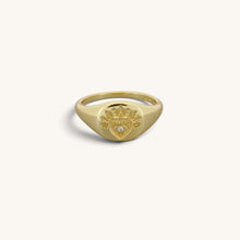 Heart Square Signet Rings