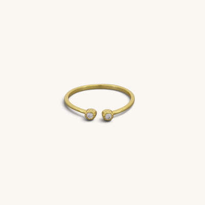 Adjustable Double Stone Rings