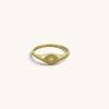 Star Single Cz Signet Rings