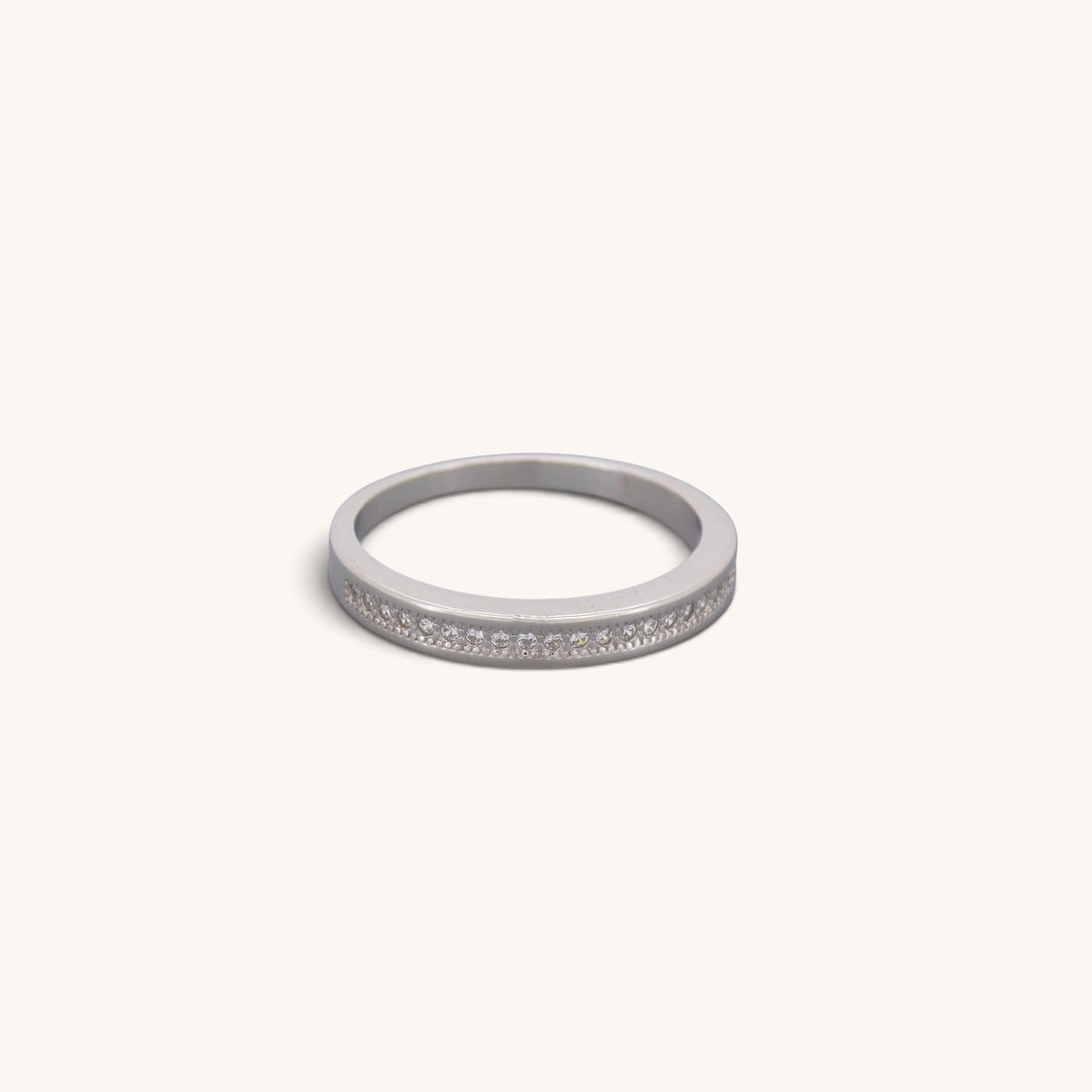 Sterling Silver Half Eternity Ring