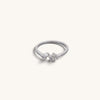 Single Pearl Cluster Rings