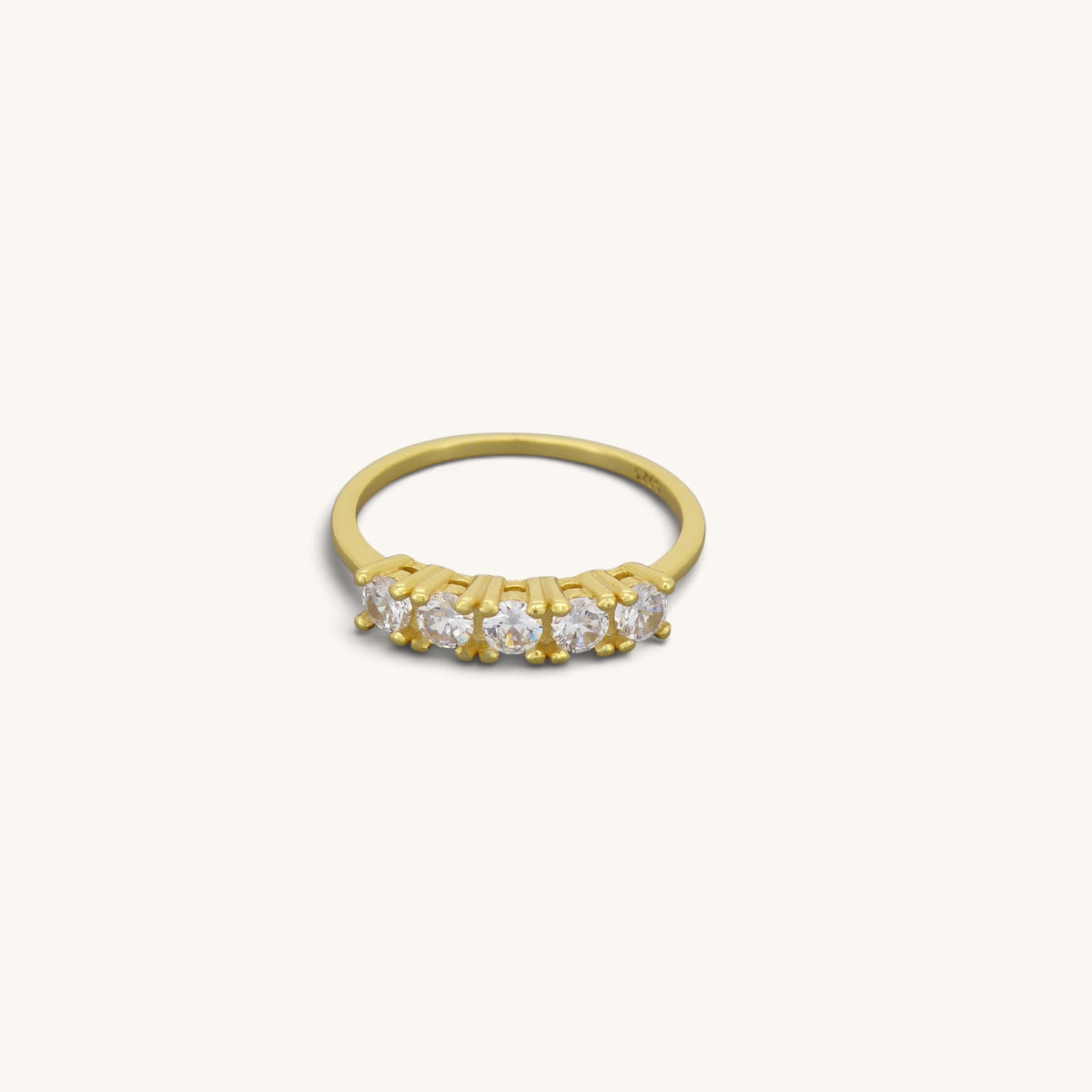 Sterling Silver Five Stones Ring