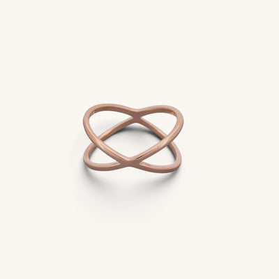 Plain X Cross Rings