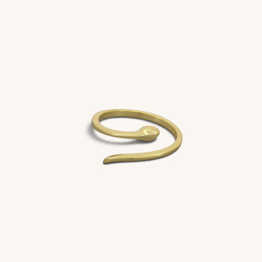 Adjustable Plain Snake Rings