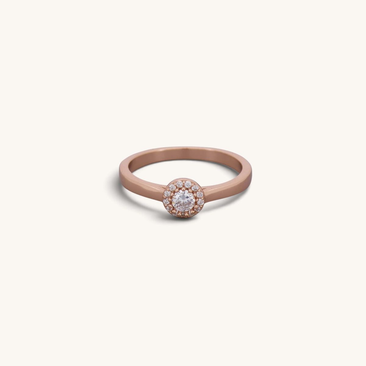 Small Lux Stone Solitaire Rings