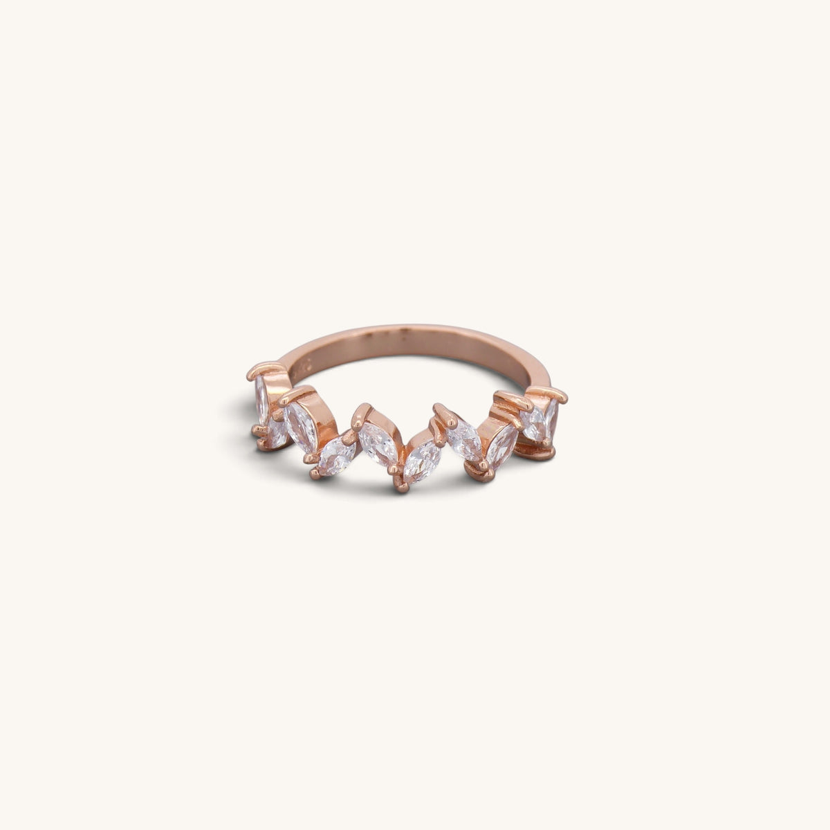 Ten Stone Engagement Ring