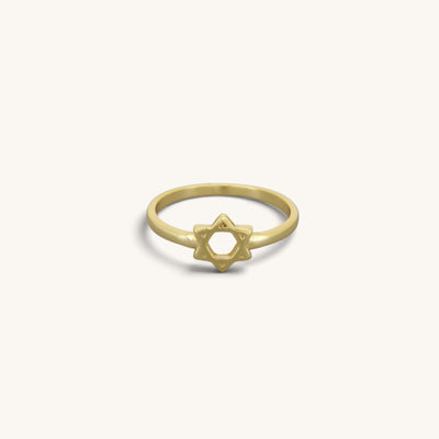 Plain Jewish Star of David Rings