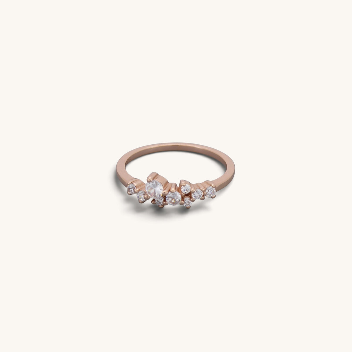Dainty Cluster Rings