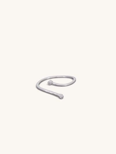 Adjustable Dainty Double Stone Rings