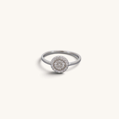 Disc Cz Band Ring