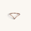 Plain V Wishbone Stacking Rings