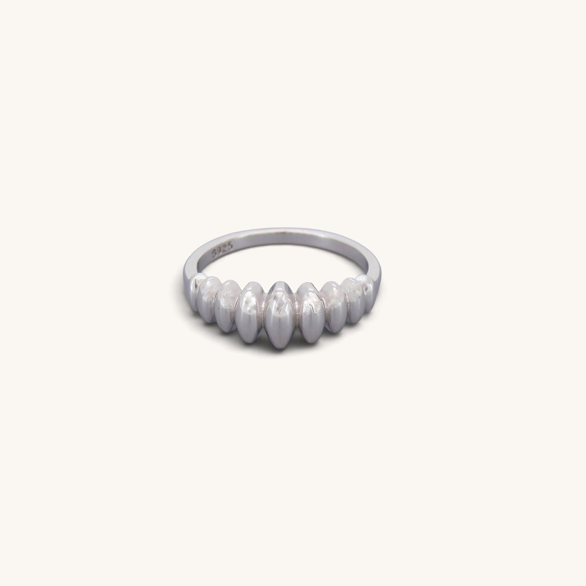 Sterling Silver Croissant Ring