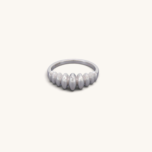 Sterling Silver Croissant Ring