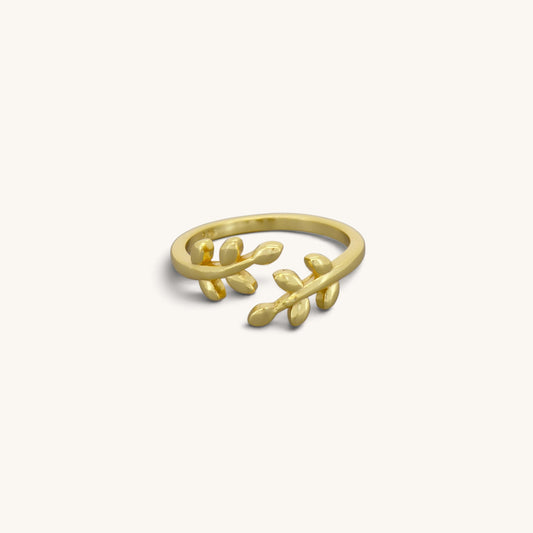 Adjustable Plain Leaf Rings