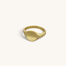 Round Pit Signet Rings