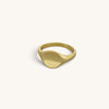 Round Pit Signet Rings