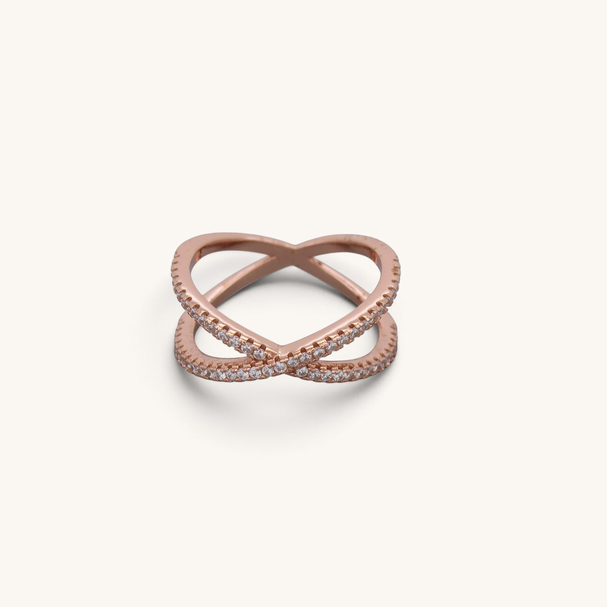 X Cross CZ Rings
