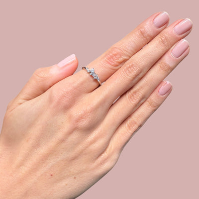 Dainty Cluster Rings