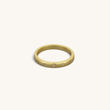 Thin Stars Cz Band Rings