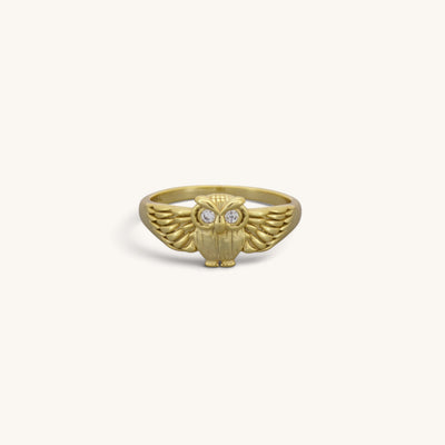 Sterling Silver Owl Ring