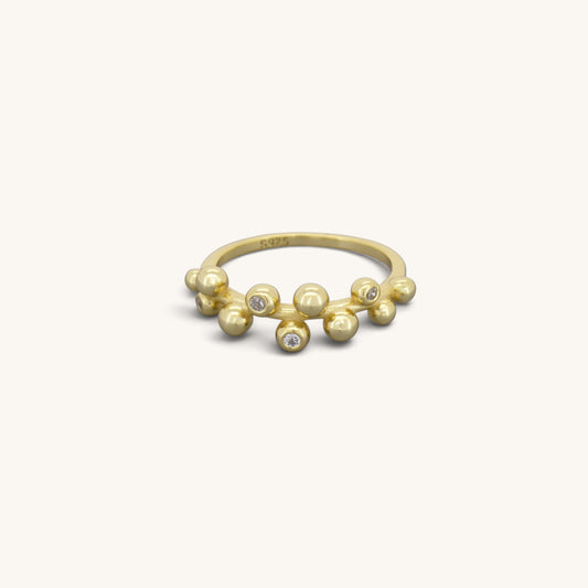 Sterling Silver Ball Cluster Rings