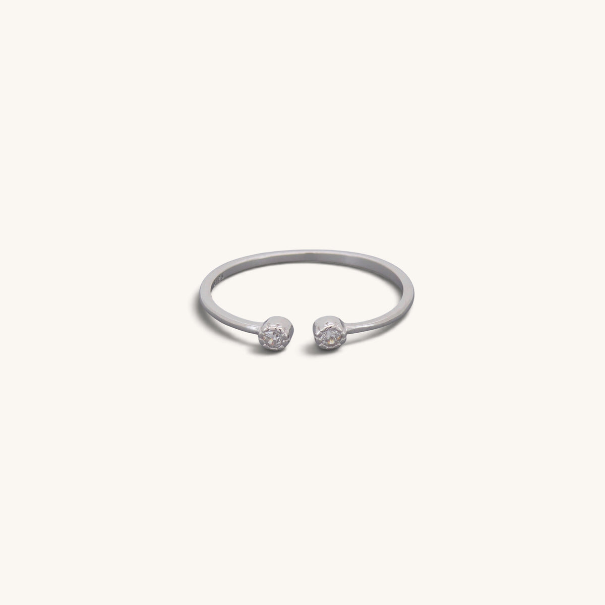 Adjustable Double Stone Rings