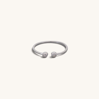 Adjustable Double Stone Rings
