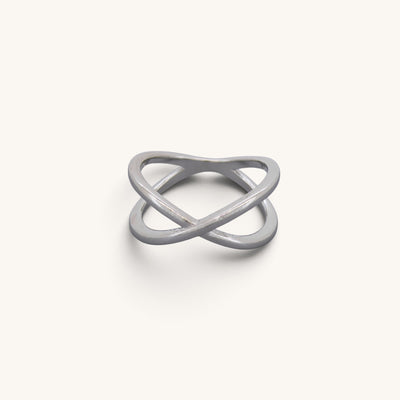 Plain X Cross Rings