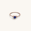 Sapphire Look Cz Stone Rings