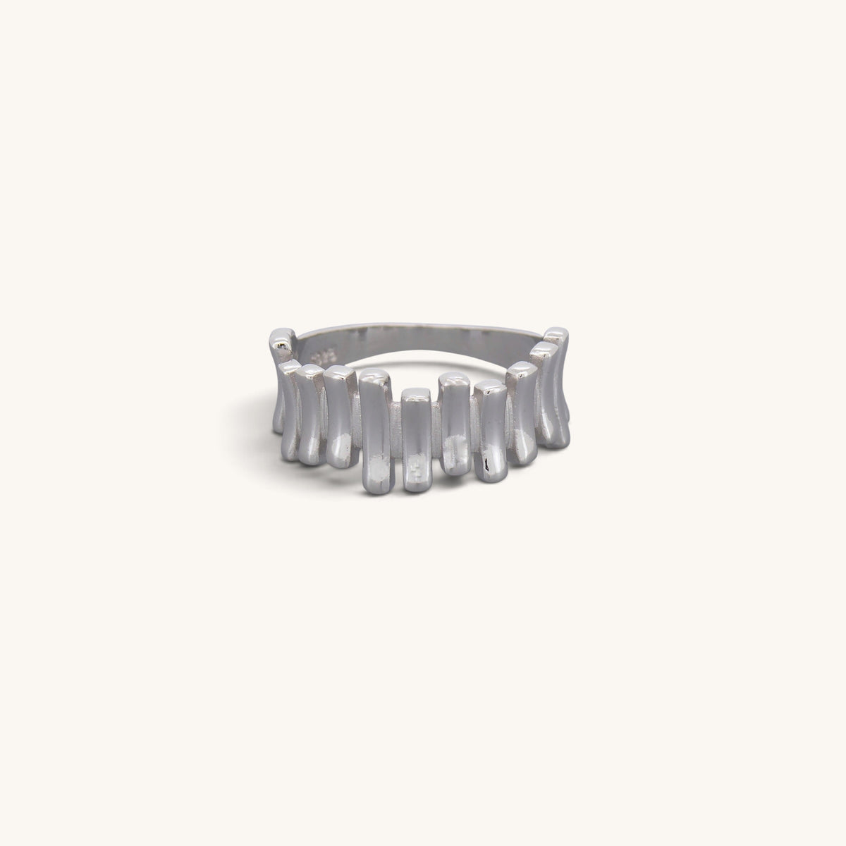 Irregular Bars Signet Rings