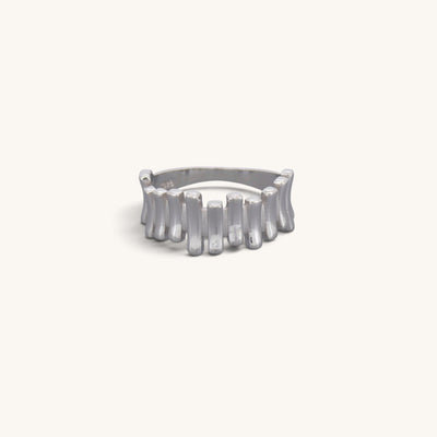 Irregular Bars Signet Rings
