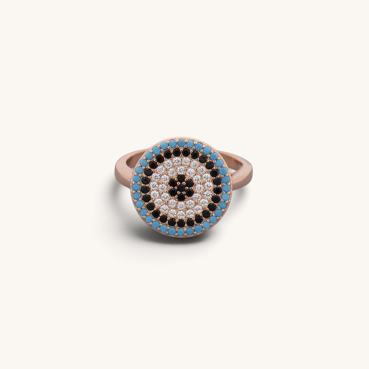 Turquoise Turkish Greek Evil Eye Rings