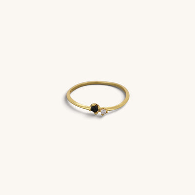 Double Stone Thin Rings