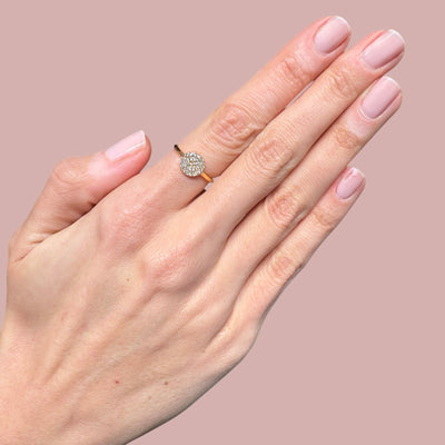 Disc Cz Band Ring