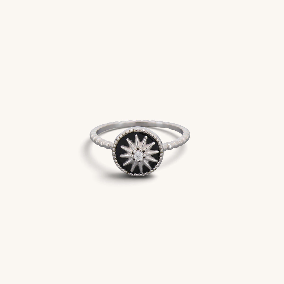 Sterling Silver Enamel Star Rings
