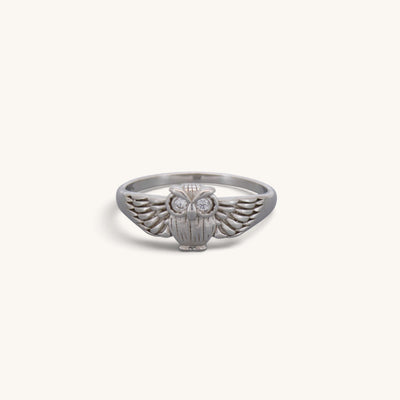 Sterling Silver Owl Ring