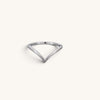 Plain V Wishbone Stacking Rings