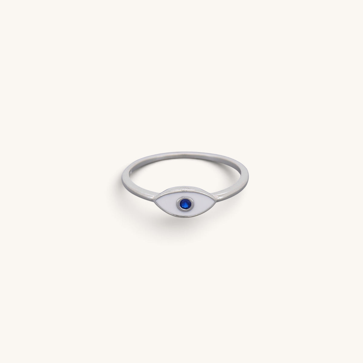 Enamel Blue Eye Rings