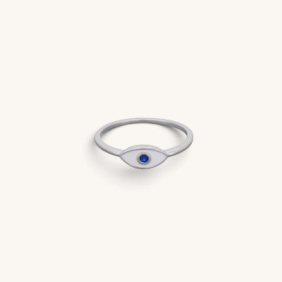 Enamel Blue Eye Rings