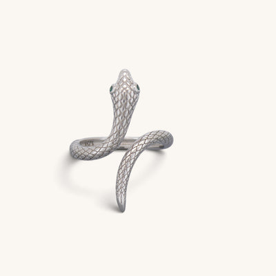 Sterling Silver Large Snake Ring