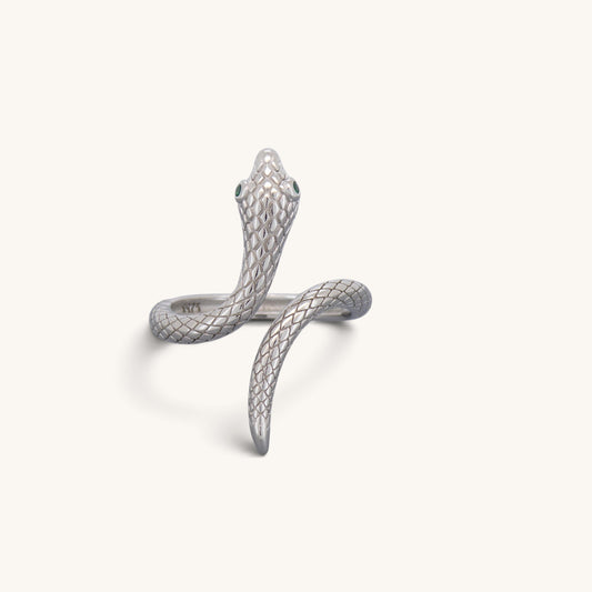 Sterling Silver Large Snake Ring