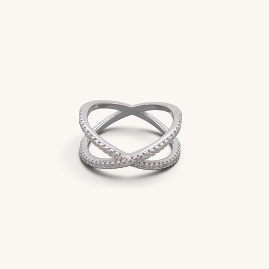 X Cross CZ Rings