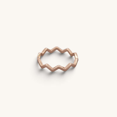 Sterling Silver Zigzag Rings