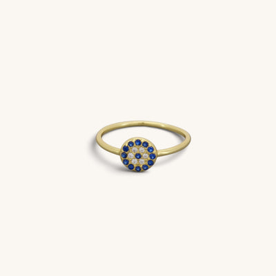 Small Lucky Turkish Greek Evil Eye Rings