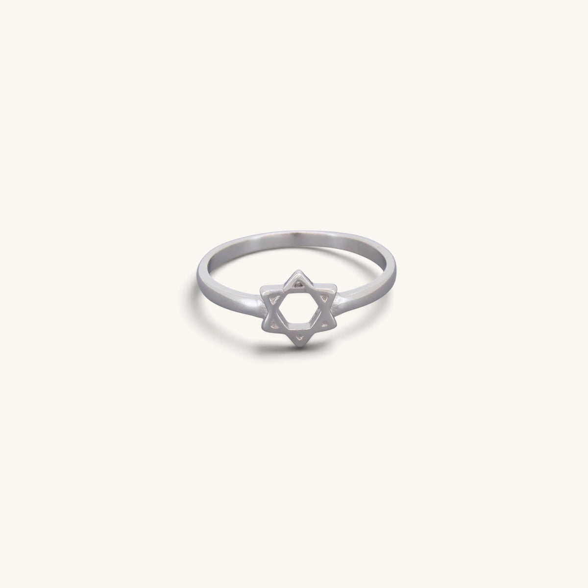 Plain Jewish Star of David Rings